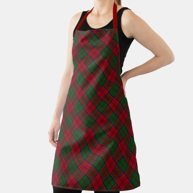 Tablier Chef Clan Grant Tartan Plaid Motif (Insitu)