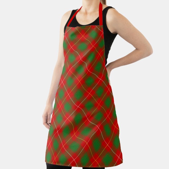 Tablier Chef Clan Macfie Mcphee Check Tartan Plaid Motif (Insitu)