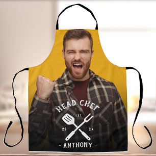 Tablier Chef de cuisine moderne Nom du Cool Homme's Apron