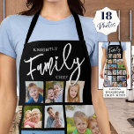 Tablier CHEF DE FAMILLE PERSONNALISÉ 19 Photo Collage pers<br><div class="desc">Créez un tablier photo couleur personnalisé en utilisant ce modèle de collage photo facile à télécharger avec 19 images de différentes formes et tailles et personnalisées avec un nom et FAMILY CHEF dans une typographie de script de calligraphie moderne. Choisissez les couleurs du texte et de l'arrière - plan (en...</div>