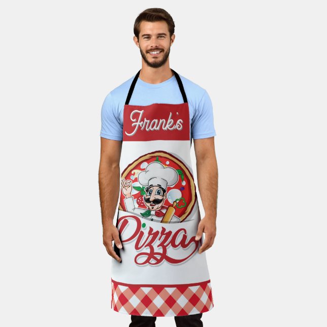 Tablier Chef de pizza personnalisé  (Porté)