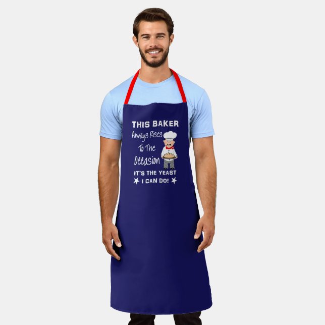 Tablier Chef Drôle Citation De Pun À Cuisson Pour Hommes (Porté)