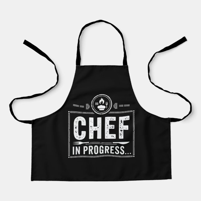 Tablier Chef En Progrès Cuisine Sarcasme culinaire (Recto)