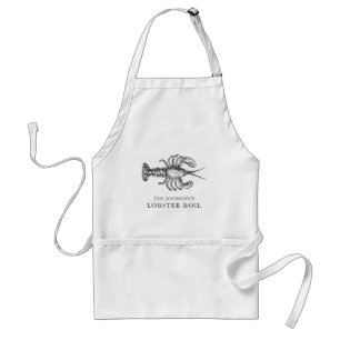 Tablier Chef fait sur commande de homard de fruits de mer
