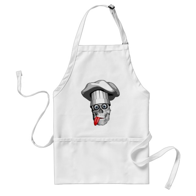 Tablier Chef fou Crâne (Devant)