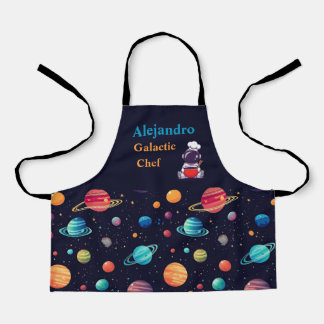 Tablier Chef Galactique Personnalisé Sur Le Thème Spatial