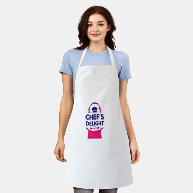 Tablier Chef-Grade Cooking Apron with Pockets – Unisex Kit (Porté)