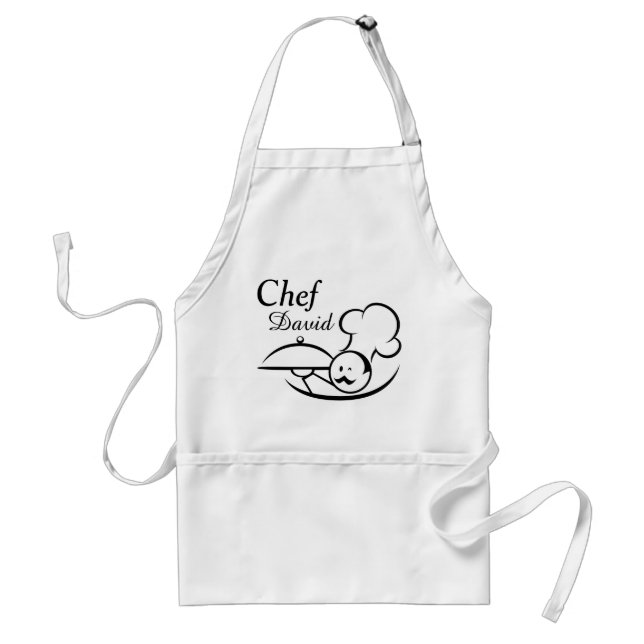 Tablier Chef illustré personnalisé (Devant)