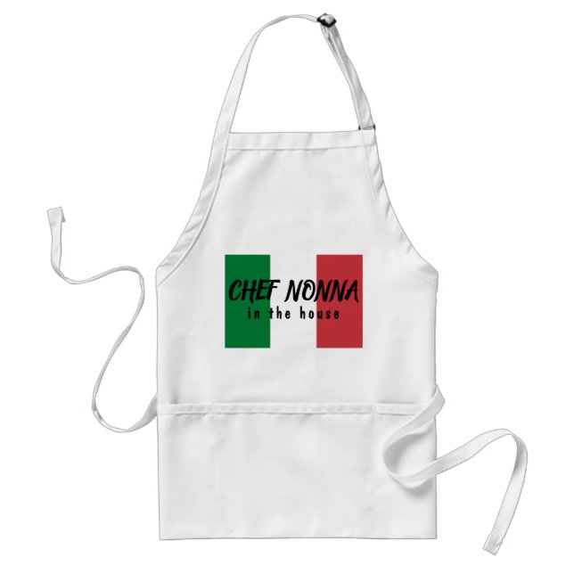 Tablier Chef Nonna Italian Flag (Devant)