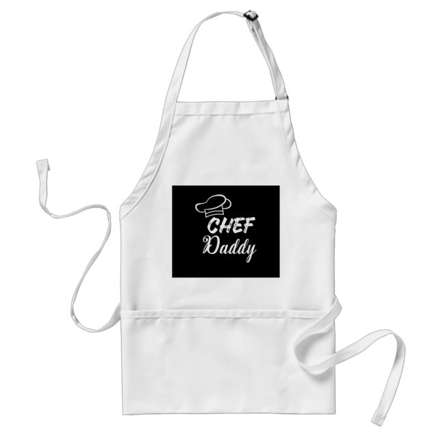 Tablier Chef papa | Cuisiner un cadeau | Amateurs de nourr (Devant)