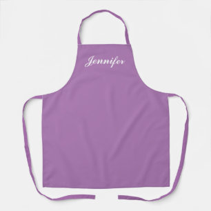 Tablier Chef Personnalisé Lavender Purple Script Femme