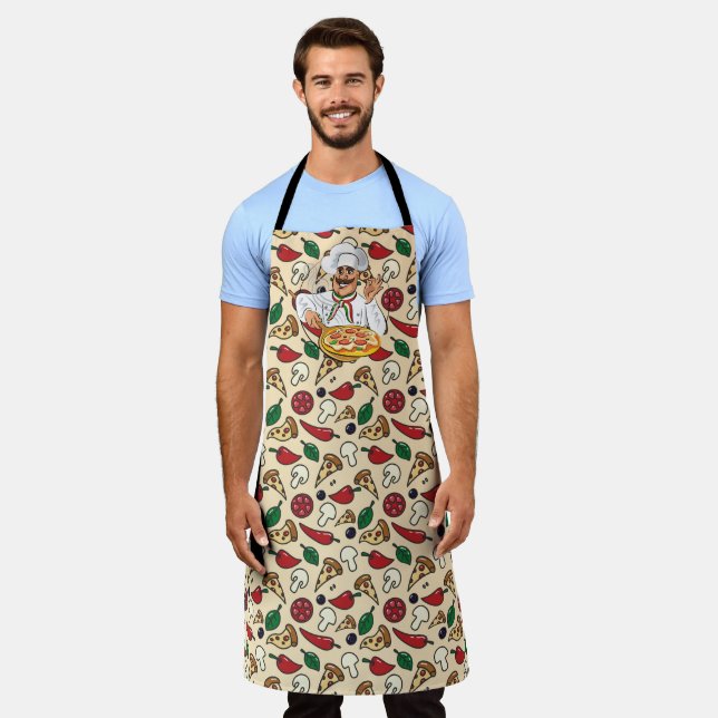 Tablier Chef Pizza  (Porté)