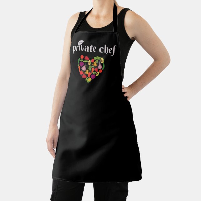 Tablier Chef privé Cuisine Lover Valentines Day (Insitu)