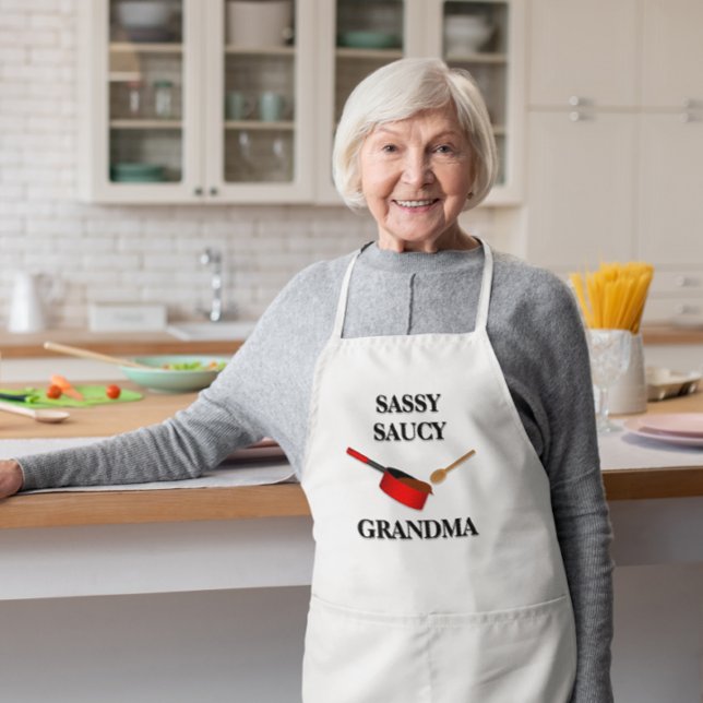 Tablier Chef Sassy Saucy Cuisine personnalisée Pan Apron (Créateur téléchargé)