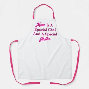 Tablier Chef spécial Mère Cuisine blanche