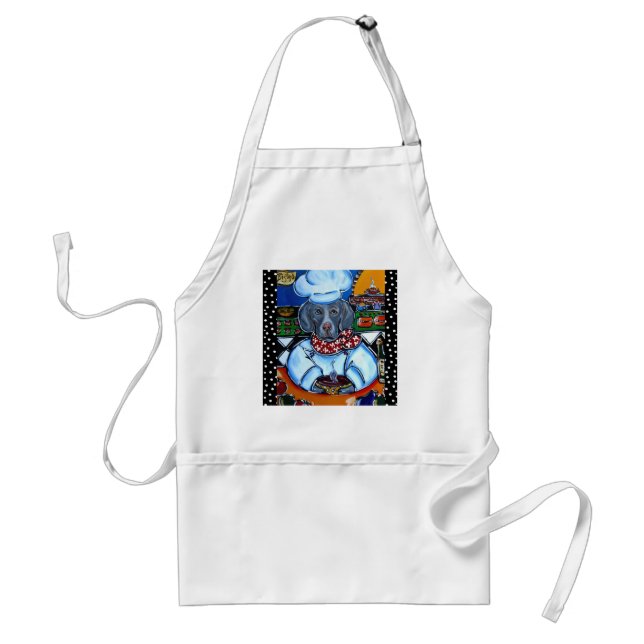 Tablier Chef Weimaraner (Devant)