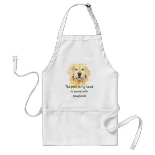 Tablier Chemin de mon coeur Pawprints Dog Groomer Apron
