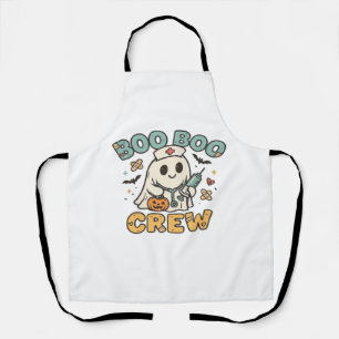 Tablier Chemise Boo Boo Crew � Infirmière Halloween Fantôm