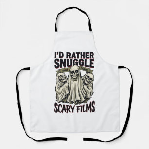 Tablier Chemise Câlin Horreur Crâne Drôle Nuit de Film Fan