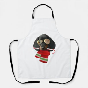 Tablier Chemise Dachshund mignon Noël Cadeau Amoureux de l