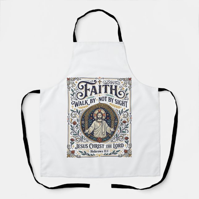 Tablier Chemise d'art d'écriture de journal de Bible de Jé (Recto)