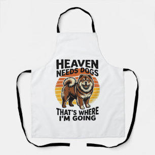 Tablier Chemise de chien Chow Chow Heaven Hommage Vintage