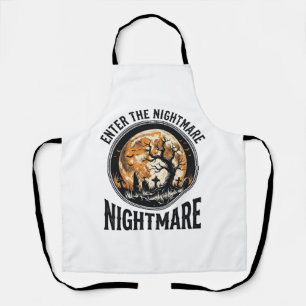 Tablier Chemise de cimetière d'Halloween Design de lune de