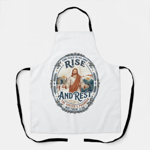 Tablier Chemise de communauté de pain au levain Jésus basé