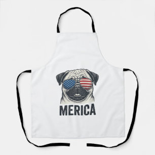 Tablier Chemise de conception de gravure vintage Merica Pu