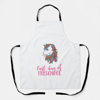 Tablier Chemise de dernière journée de maternelle licorne 