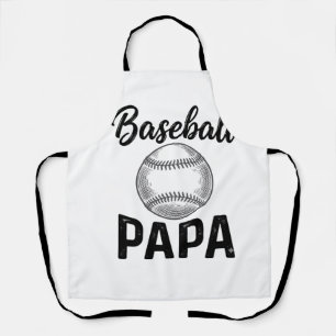 Tablier Chemise de design de gravure vintage Baseball Papa
