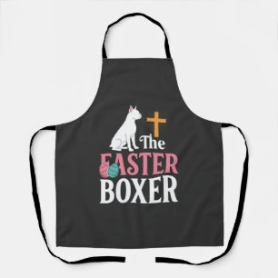Tablier Chemise de gravure vintage de chien de boxeur de P