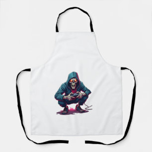 Tablier Chemise de jeu drôle d'Halloween de joueur zombie