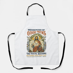 Tablier Chemise de livraison de facteur Jésus Foi basée su