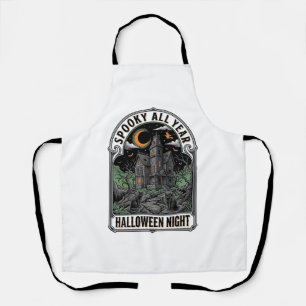 Tablier Chemise de maison hantée Halloween sorcière vintag
