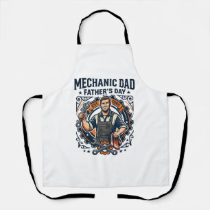 Tablier Chemise de Mécanicien de la Fête des Pères Papa Dr