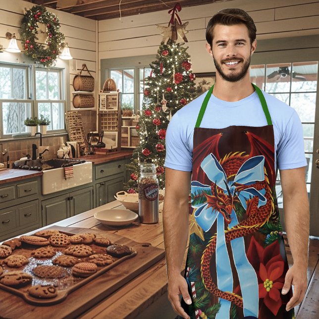 Tablier Chemise de Noël Red Dragon (Créateur téléchargé)