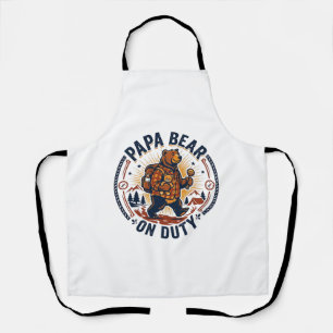 Tablier Chemise de papa ours en service pour la fête des p