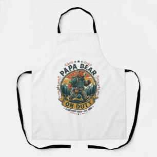 Tablier Chemise de papa ours en service pour la fête des p