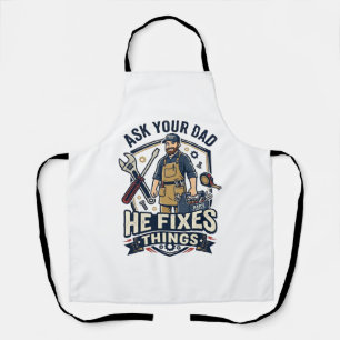 Tablier Chemise de réparation de papa de la fête des pères