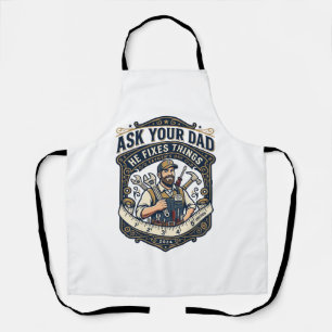 Tablier Chemise de réparation de papa de la fête des pères