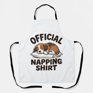 Tablier Chemise de repos officielle Chien endormi Design v
