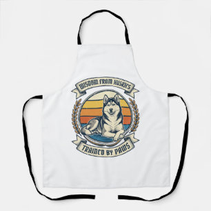 Tablier Chemise de sagesse Husky Gravure vintage Conceptio