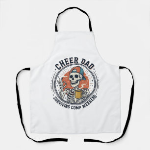 Tablier Chemise de squelette de week-end de comp survivant