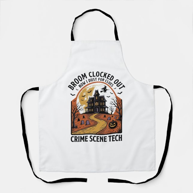 Tablier Chemise de technicien de scène de crime drôle de c (Recto)