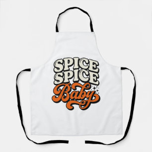 Tablier Chemise de typographie rétro vintage Spice Spice B