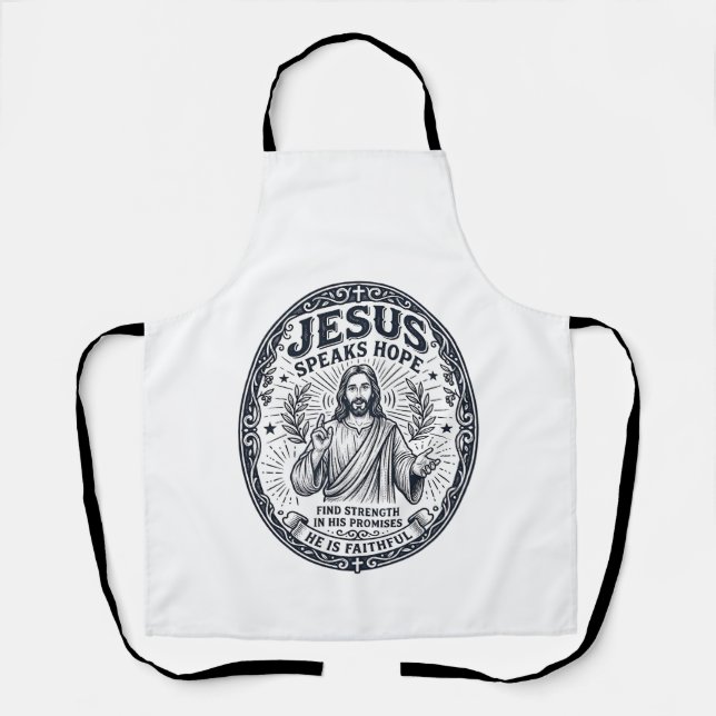 Tablier Chemise d'inclusion de la communauté sourde Jésus  (Recto)