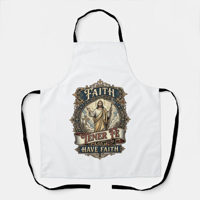 Tablier Chemise Jésus Familles Bilingues Multiculturelles  (Recto)