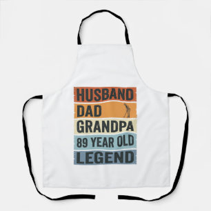 Tablier Chemise Légende de Grand-Père Papa Mari de 89 Ans_