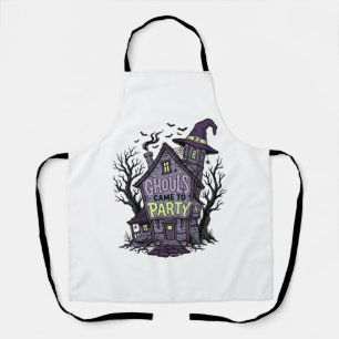 Tablier Chemise Maison Hantée Mignonne Soirée Halloween Dé